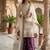 Purple embroidered kurta sharara set with silk dupatta party wear