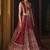 Bridal Wear Maroon Satin Silk Lehenga with Rich Embroidered Border