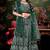 Elegant Dark Green Lehenga with Zari & Thread Embroidery Design