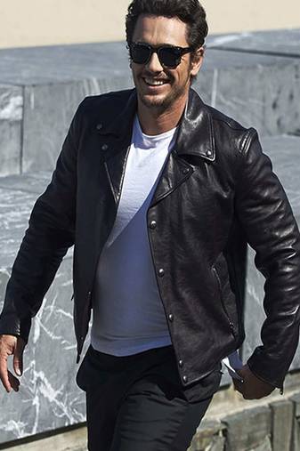 Stylish black color genuine lambskin leather classic jacket