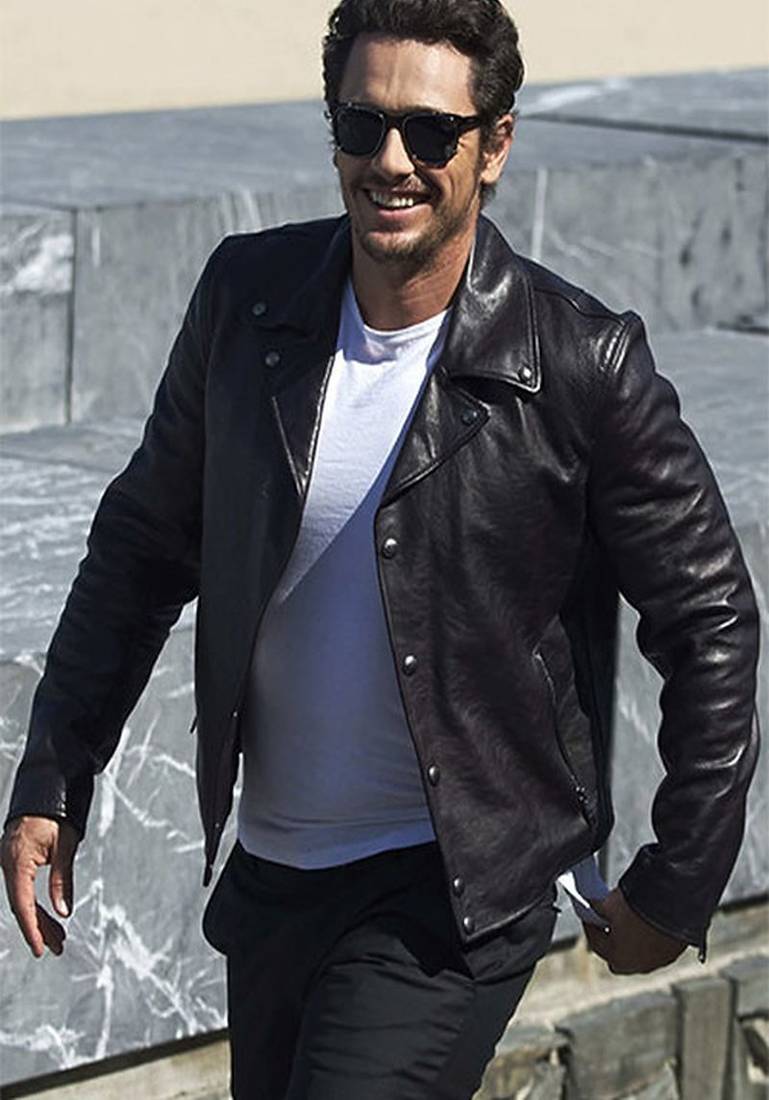 Stylish black color genuine lambskin leather classic jacket