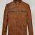 Stylish brown premium leather jacket classic heritage look