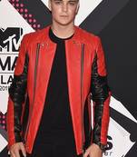 Red quilted black pure lambskin jacket  motor jacket 100% genuine leather