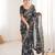 Women printed chiffon georgette partywear saree