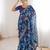 Women printed chiffon georgette partywear saree