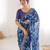 Women printed chiffon georgette partywear saree