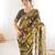 Women printed chiffon georgette partywear saree