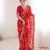 Women printed chiffon georgette partywear saree
