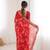 Women printed chiffon georgette partywear saree