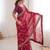 Women printed chiffon georgette partywear saree