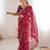 Women printed chiffon georgette partywear saree