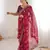 Women printed chiffon georgette partywear saree