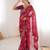 Women printed chiffon georgette partywear saree
