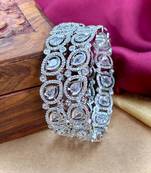Silver ad fancy bangles