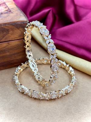 Gold ad ethnic bangles 2