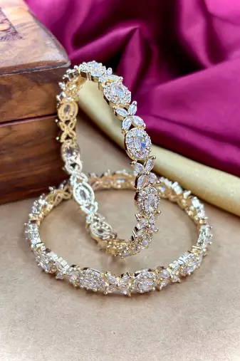 Gold ad ethnic bangles