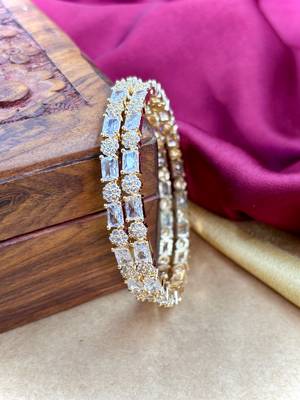 4pc gold ad stone bangles 3