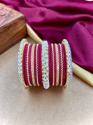 Ethnic pearl kundan set 2