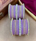 Ethnic pearl kundan set