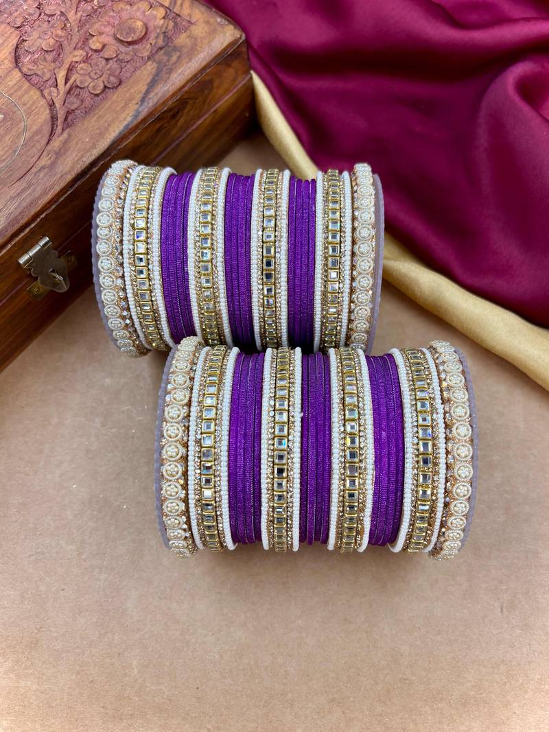 Traditional kundan bangles