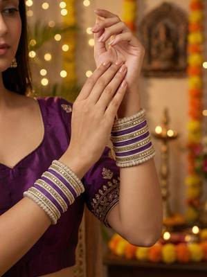 Traditional kundan bangles 3