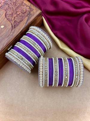 Traditional kundan bangles 4