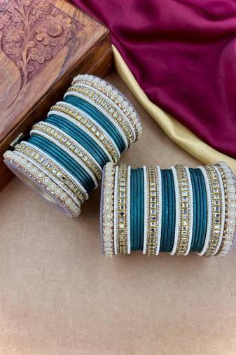 Traditional kundan bangles