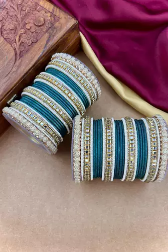 Traditional kundan bangles