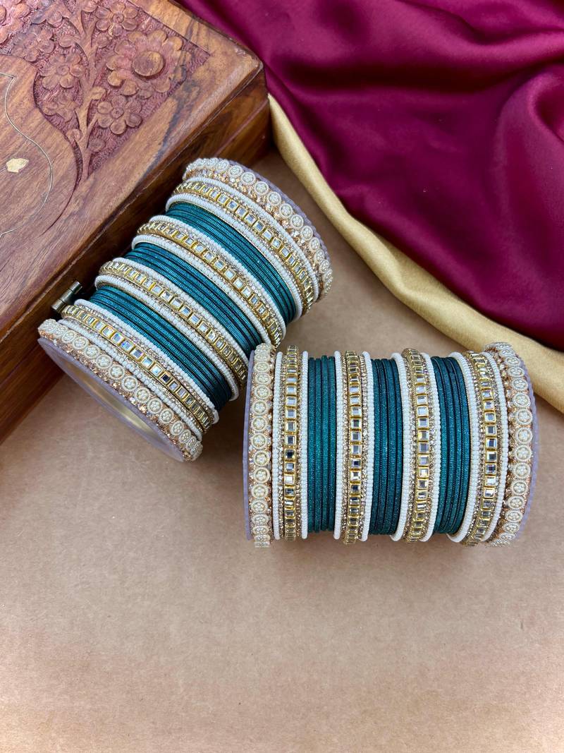 Traditional kundan bangles