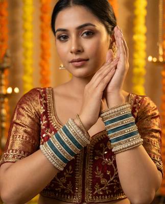 Traditional kundan bangles 2