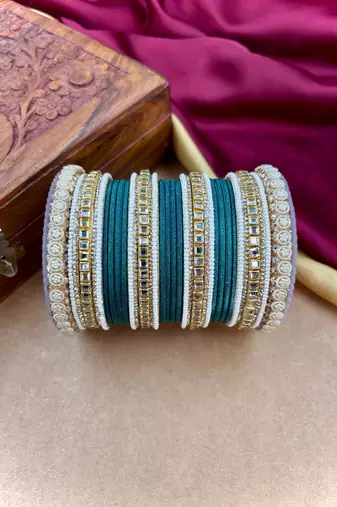 Traditional kundan bangles