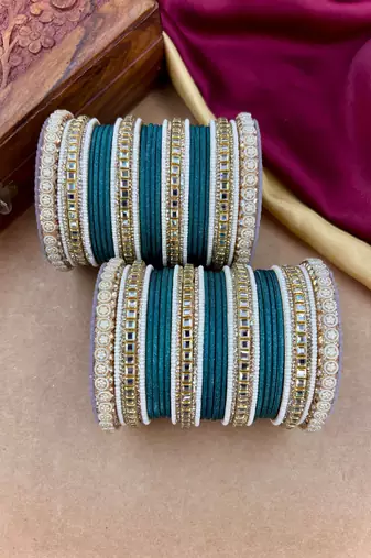 Traditional kundan bangles