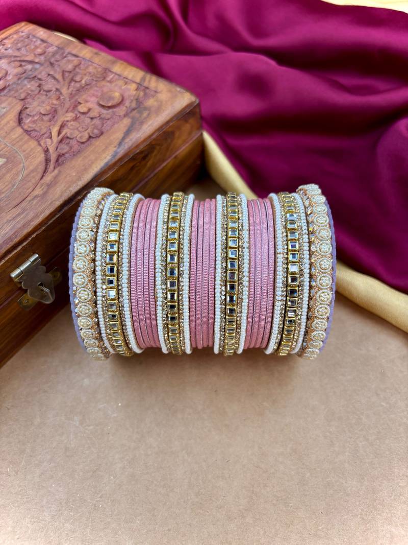 Traditional kundan bangles