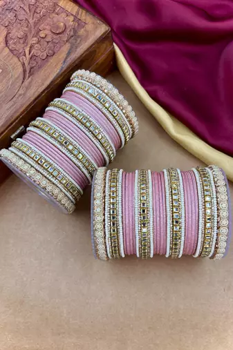Traditional kundan bangles