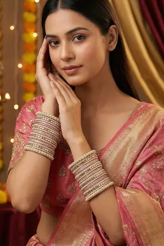 Traditional kundan bangles