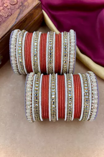 Traditional kundan bangles