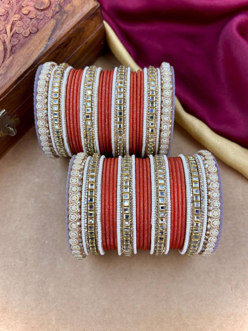 Traditional kundan bangles