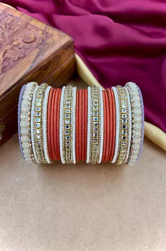 Traditional kundan bangles