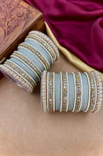 Traditional kundan bangles
