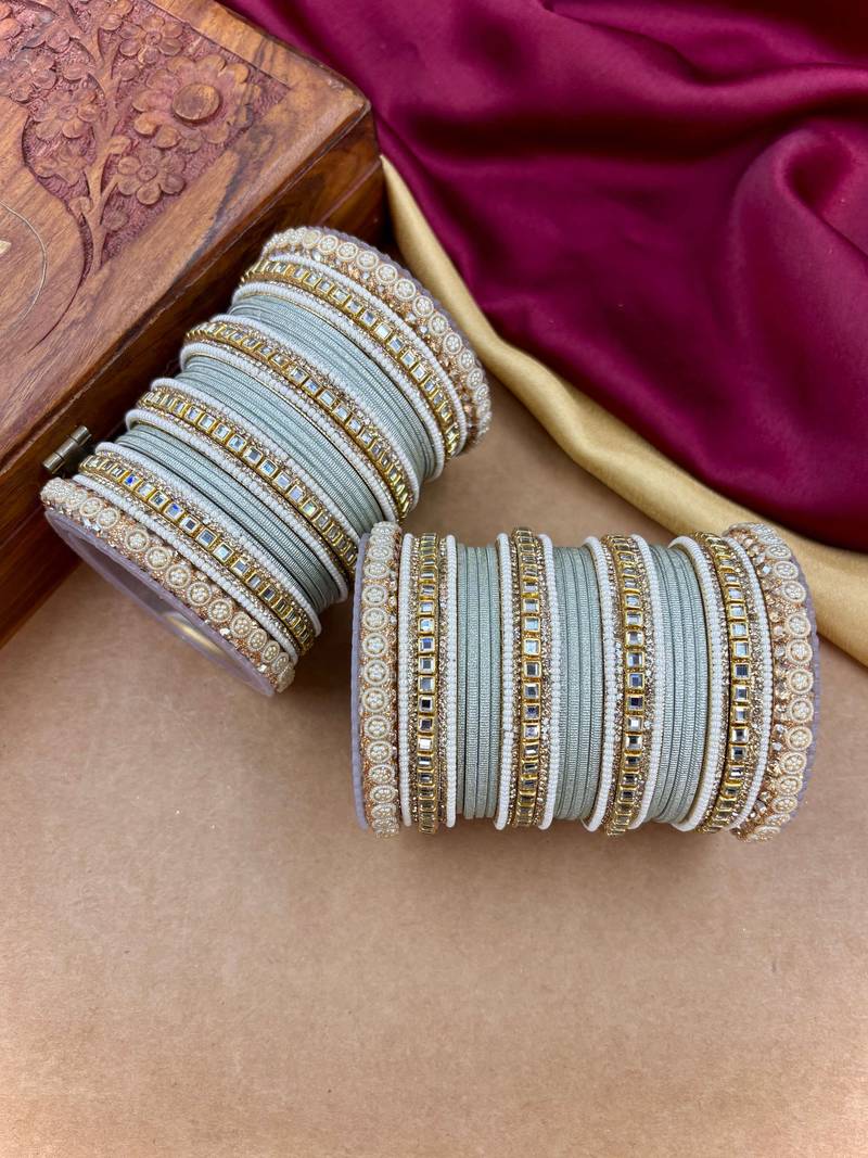 Traditional kundan bangles