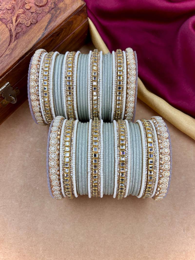 Traditional kundan bangles