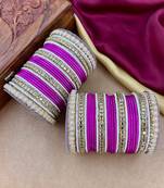 Traditional kundan bangles