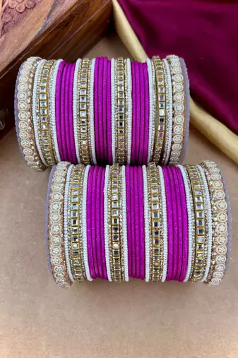 Traditional kundan bangles