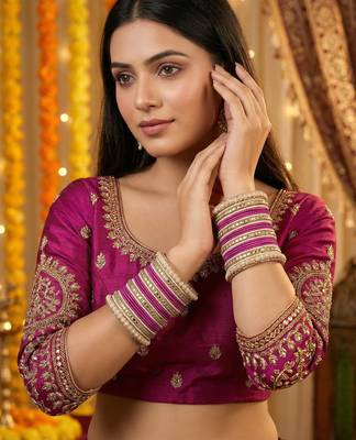 Traditional kundan bangles 4