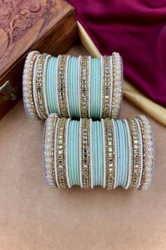 Traditional kundan bangles