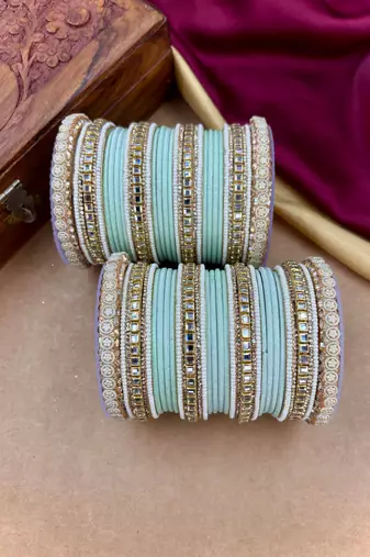 Traditional kundan bangles