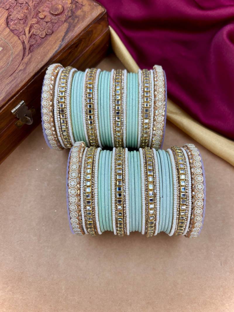 Traditional kundan bangles