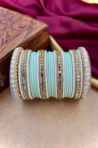 Traditional kundan bangles