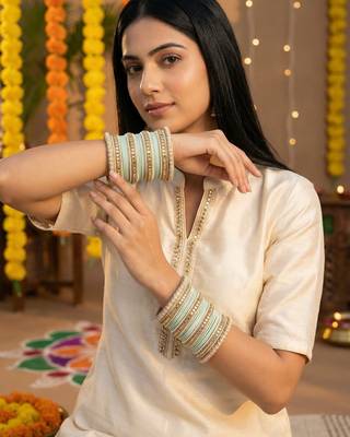 Traditional kundan bangles 3