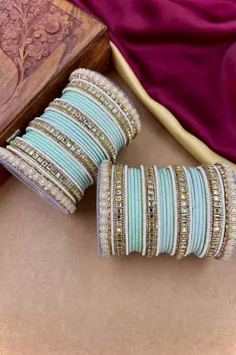 Traditional kundan bangles